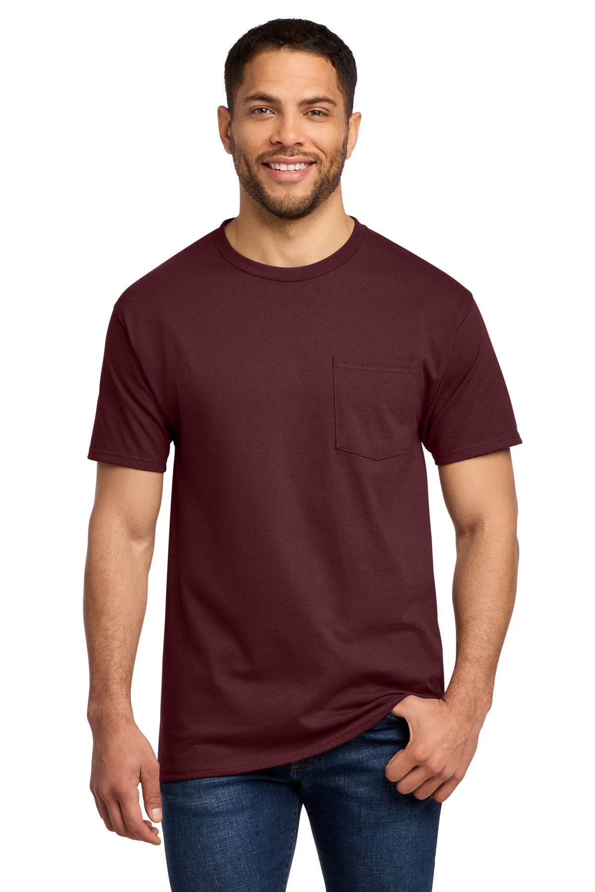 Port & Co Tall Essential Pocket Tee. PC61PT