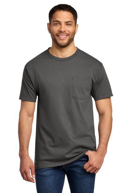 Port & Co Tall Essential Pocket Tee. PC61PT