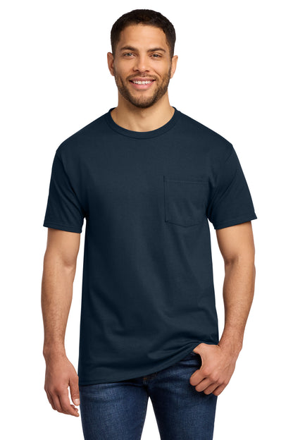 Port & Co Tall Essential Pocket Tee. PC61PT