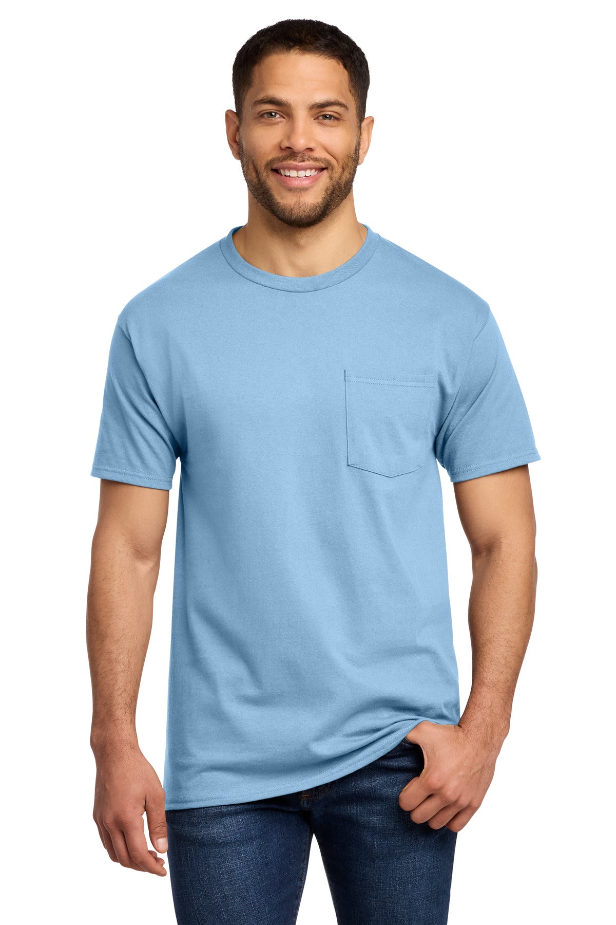 Port & Co Tall Essential Pocket Tee. PC61PT