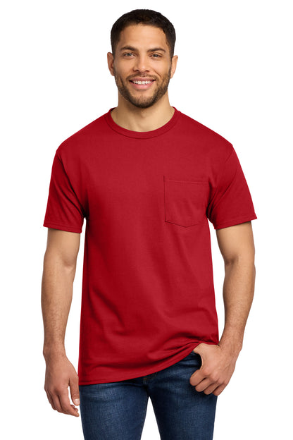 Port & Co Tall Essential Pocket Tee. PC61PT