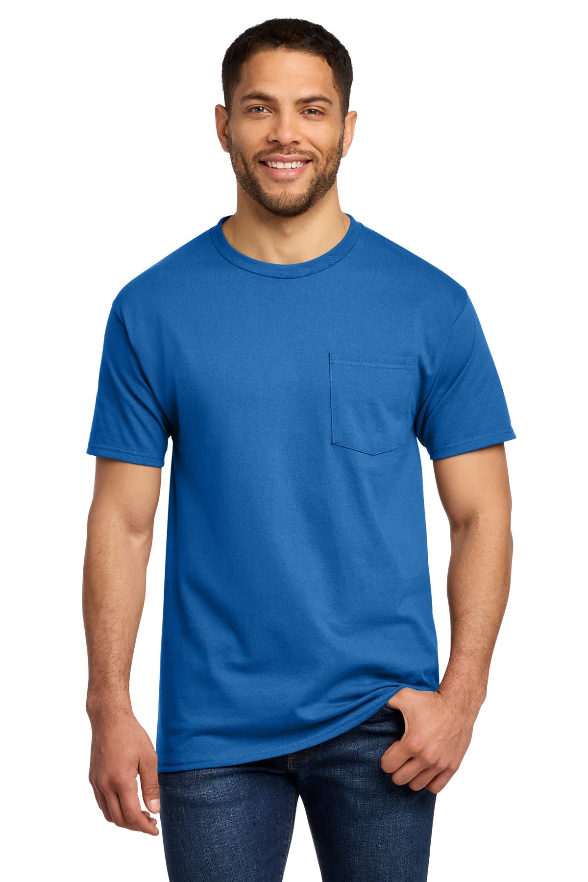 Port & Co Tall Essential Pocket Tee. PC61PT