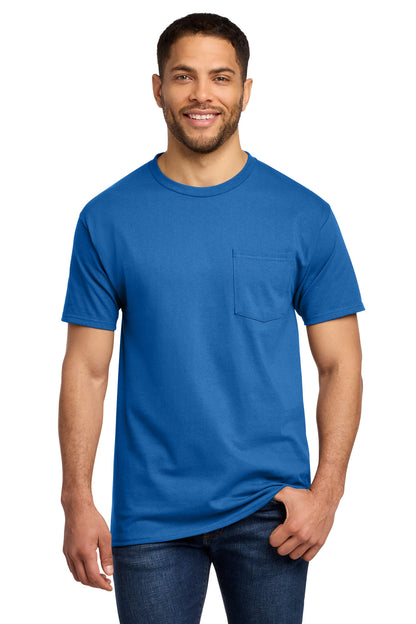 Port & Co Tall Essential Pocket Tee. PC61PT