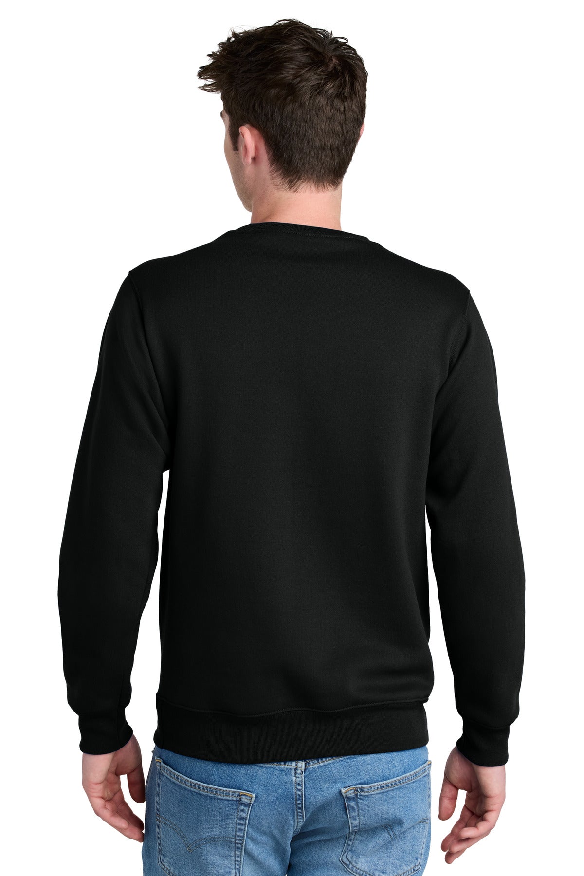 Port & Co Core Fleece Crewneck Pocket Sweatshirt PC78PKT