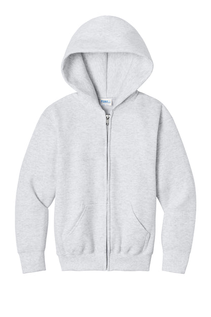 Port & Co Youth Core Fleece Full-Zip Hooded Sweatshirt PC78YZH