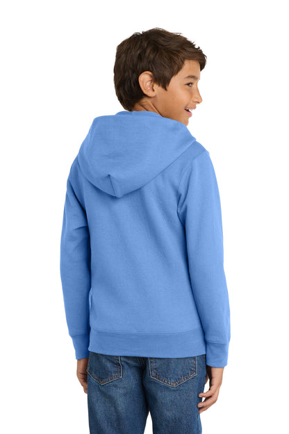 Port & Co Youth Core Fleece Full-Zip Hooded Sweatshirt PC78YZH