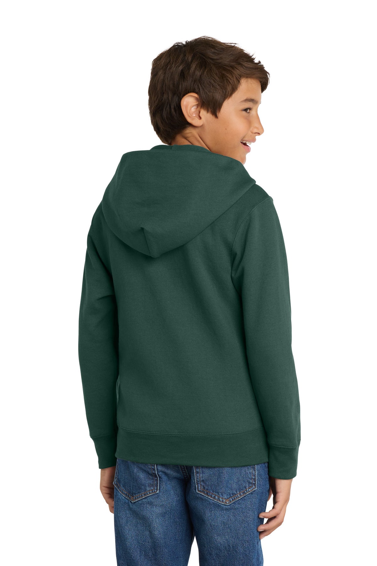Port & Co Youth Core Fleece Full-Zip Hooded Sweatshirt PC78YZH