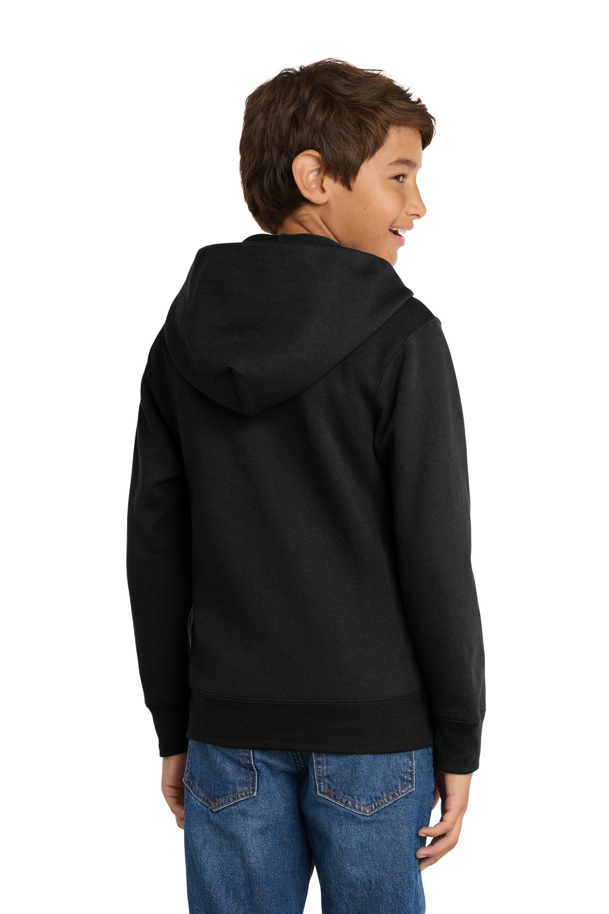 Port & Co Youth Core Fleece Full-Zip Hooded Sweatshirt PC78YZH