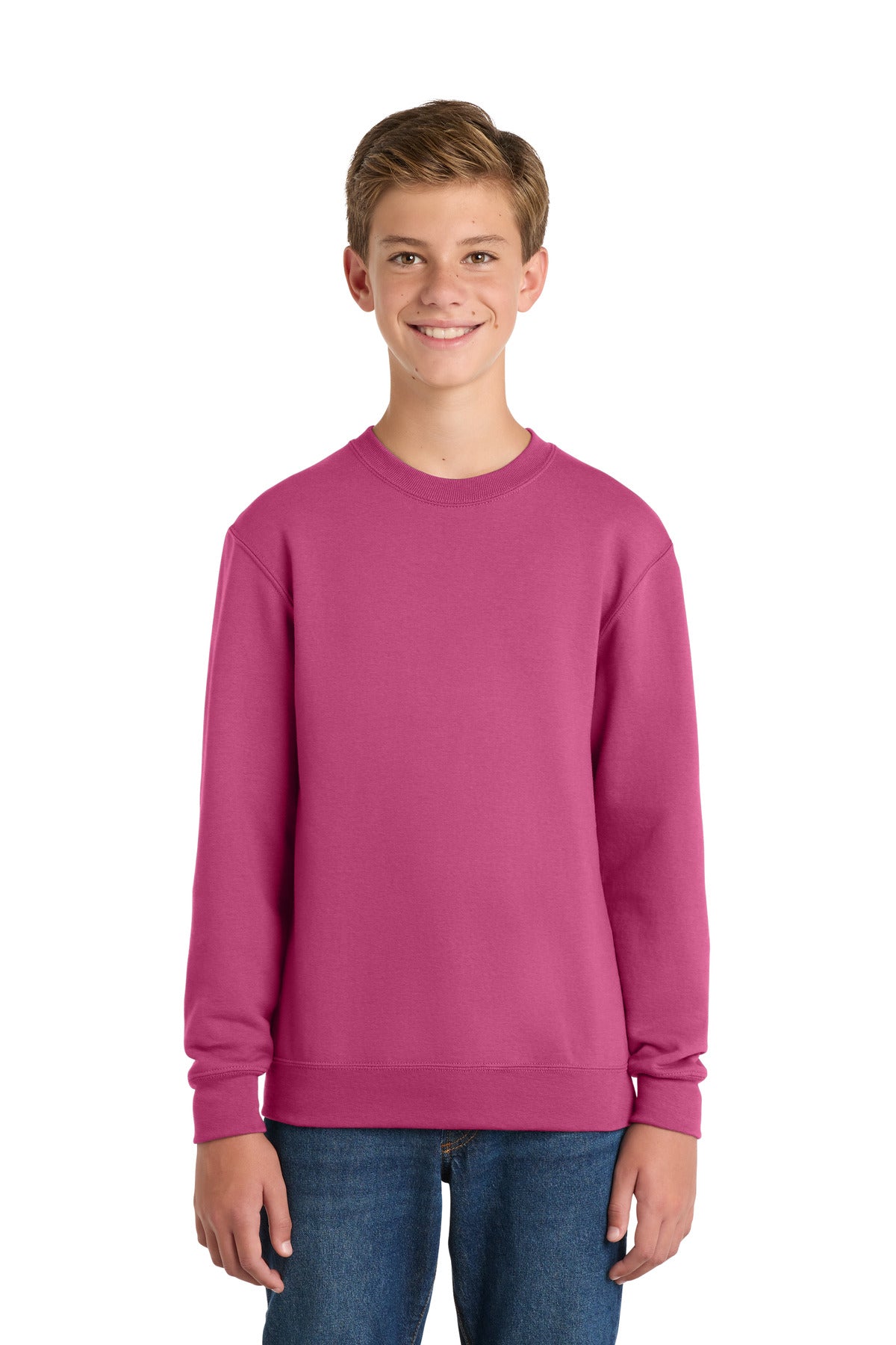 Port & Co Youth Core Fleece Crewneck Sweatshirt PC78Y