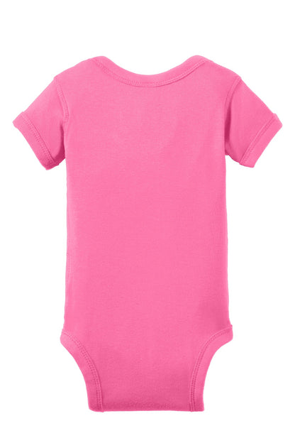 Rabbit Skins Infant Short Sleeve Baby Rib Bodysuit. RS4400