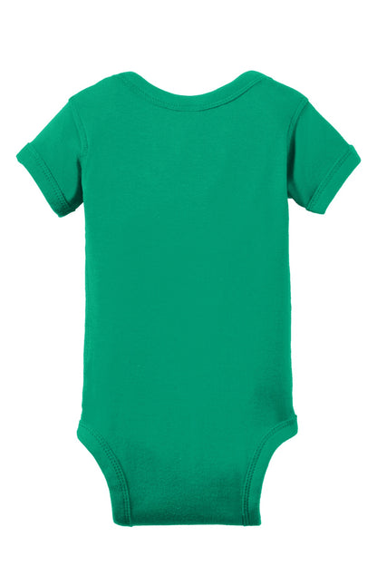 Rabbit Skins Infant Short Sleeve Baby Rib Bodysuit. RS4400