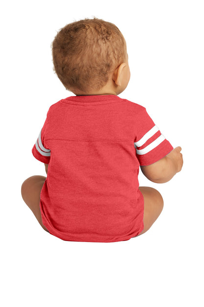 Rabbit Skins Infant Football Fine Jersey Bodysuit. RS4437
