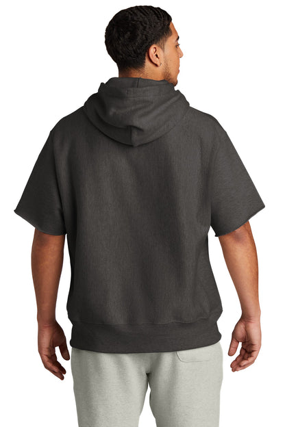 Champion   Reverse Weave   Short Sleeve Hooded Sweatshirt S101SS