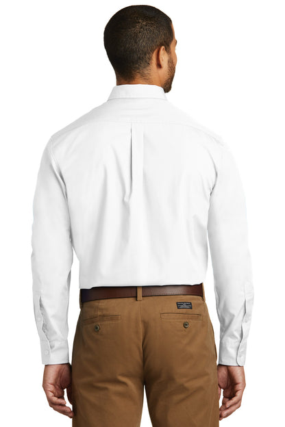 Port Authority Long Sleeve Carefree Poplin Shirt. W100