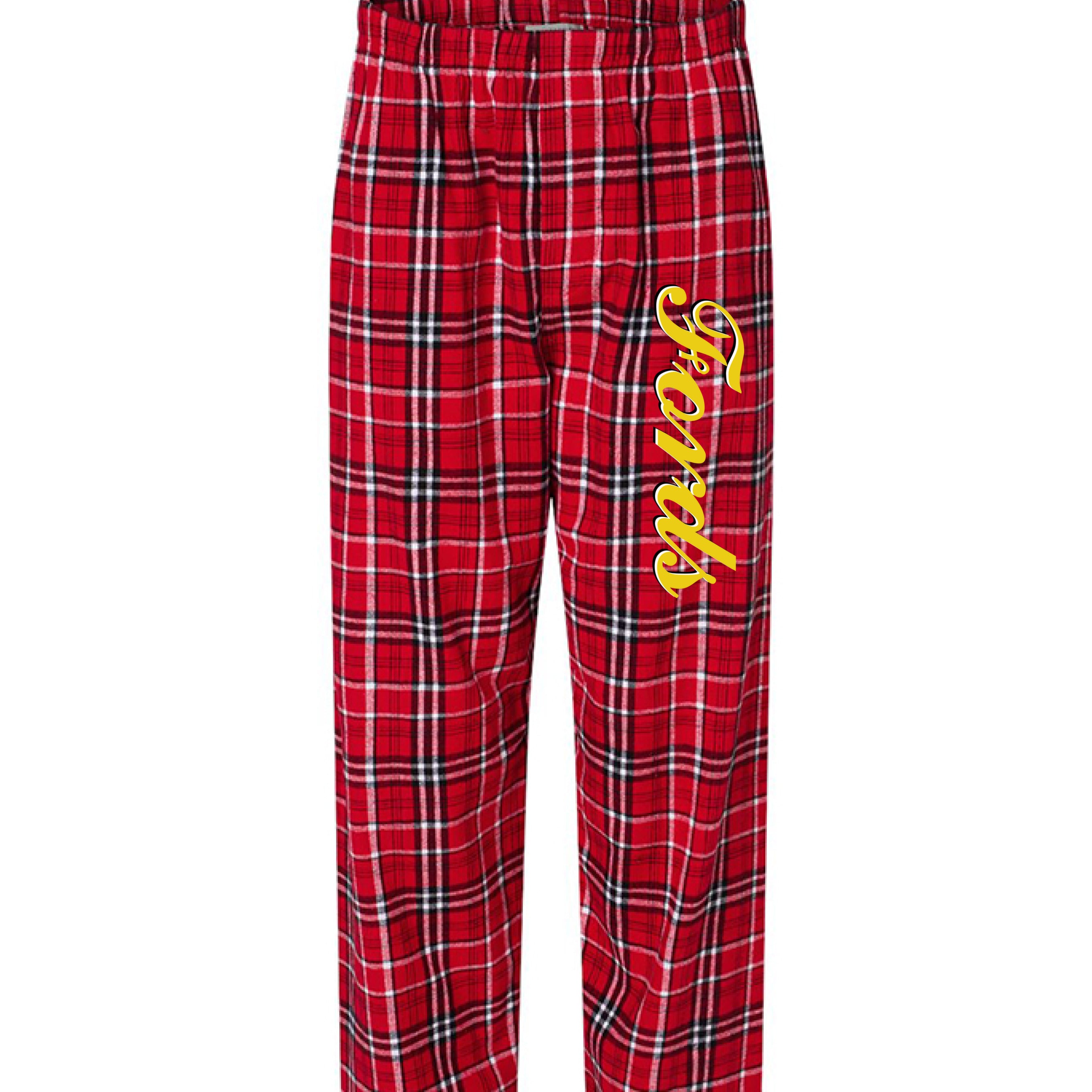 RED/ WHITE PLAID - FRONT