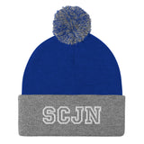 SCJN Pom-Pom Beanie (Available in 3 Color Combos)