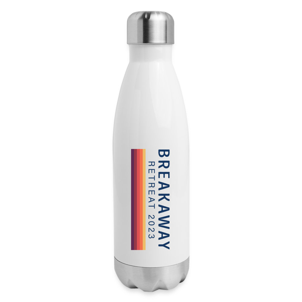BREAKAWAY Insulated Stainless Steel Water Bottle - white