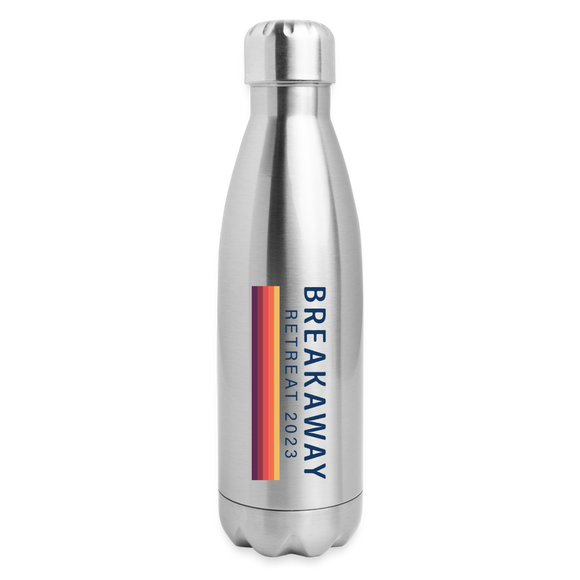 BREAKAWAY Insulated Stainless Steel Water Bottle - silver