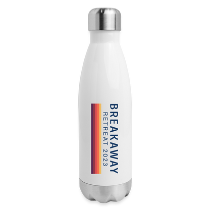 Insulated Stainless Steel Water Bottle - white