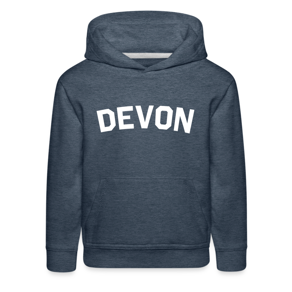 DE Kids‘ Premium Hoodie - heather denim