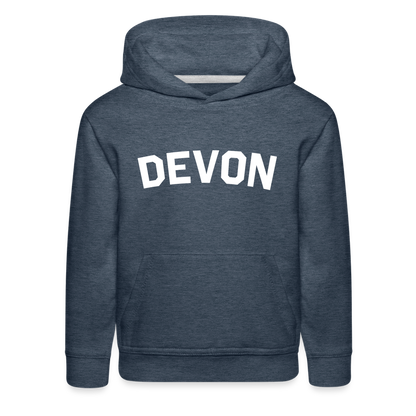 DE Kids‘ Premium Hoodie - heather denim