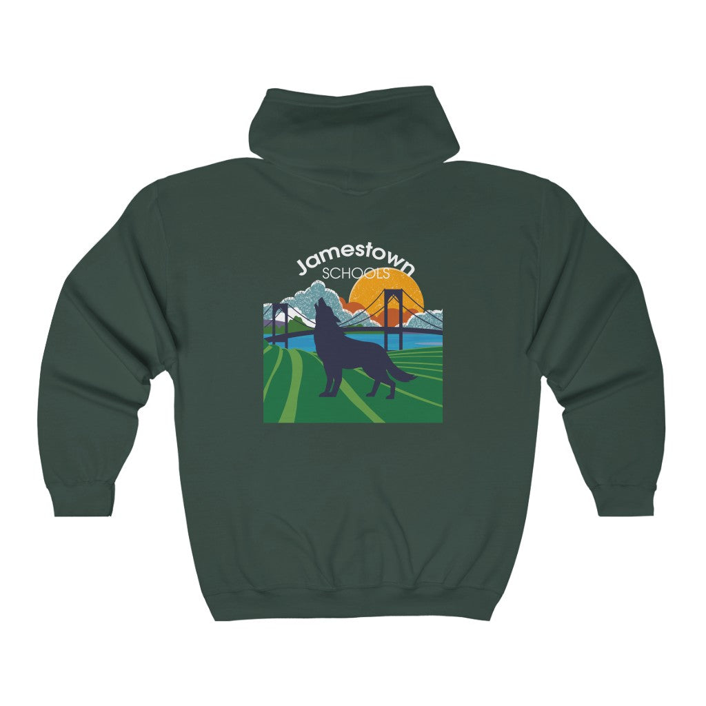 JS Heavy Blend™ Full Zip Hooded Sweatshirt