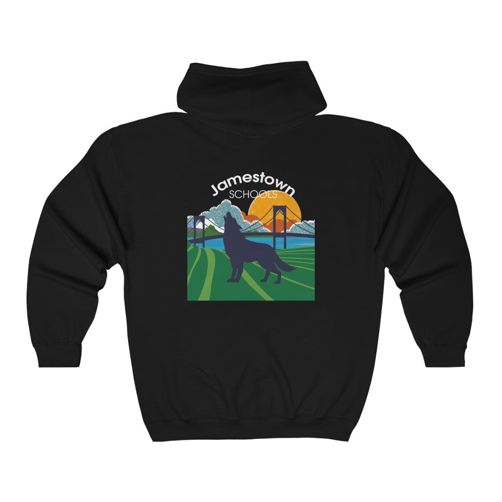 JS Heavy Blend™ Full Zip Hooded Sweatshirt