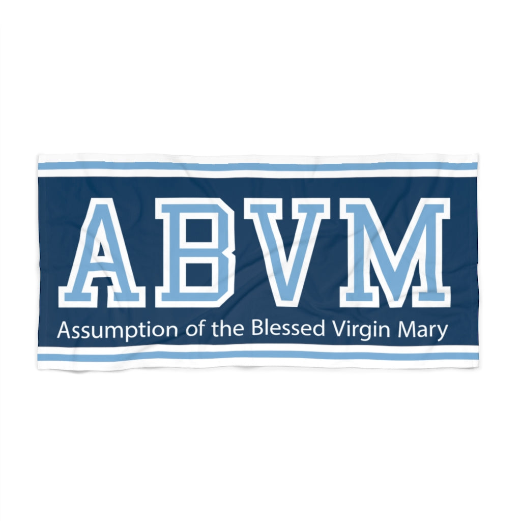 ABVM Navy Beach Towel