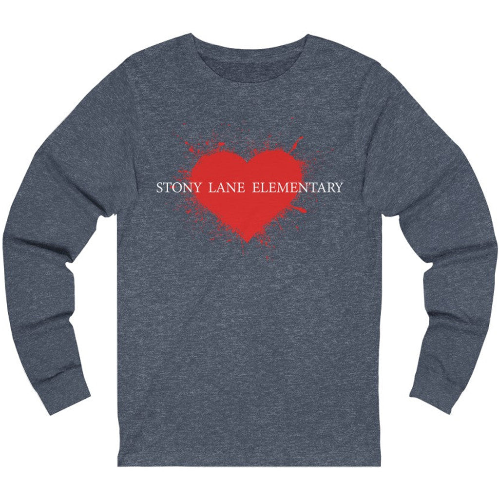 SL Jersey Painted Heart Adult Long Sleeve Tee