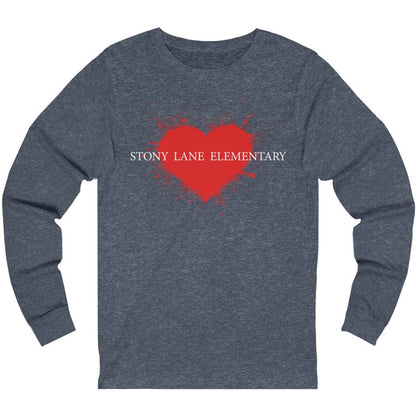 SL Jersey Painted Heart Adult Long Sleeve Tee