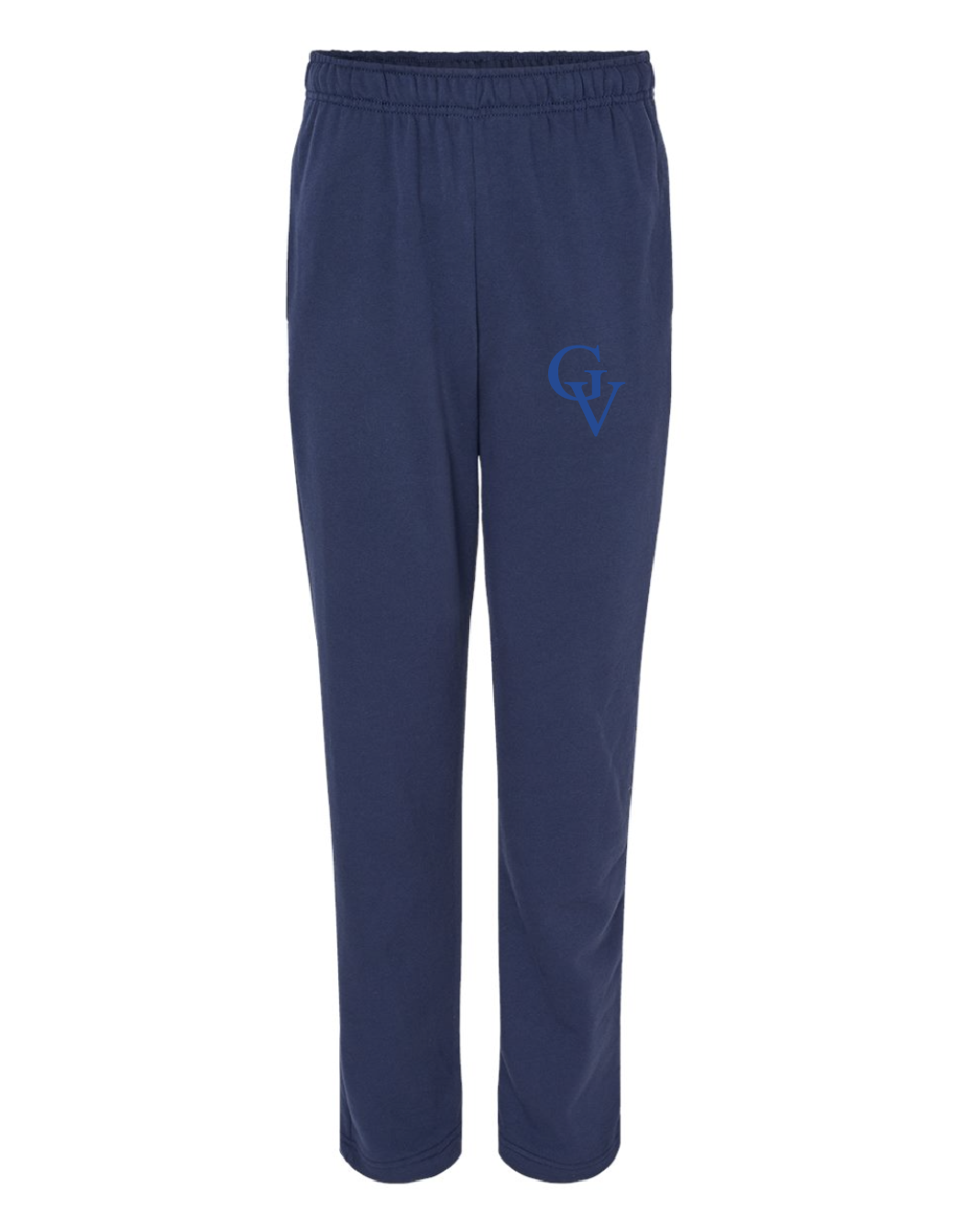 GV Champion Navy Open Bottom Sweatpants with Pockets