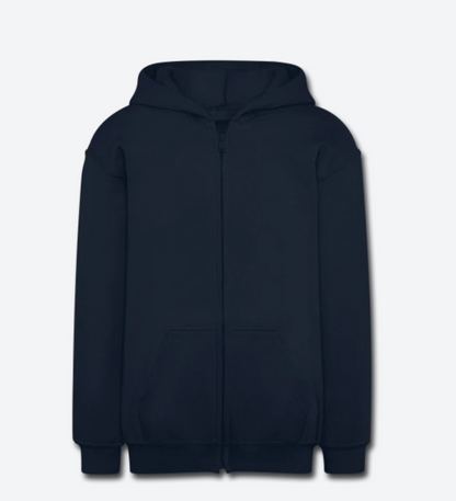 JS Gildan Heavy Blend Youth Zip Hoodie (Back is Shown.  Front is Plain)