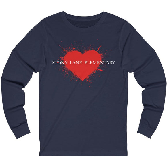 SL Jersey Painted Heart Adult Long Sleeve Tee
