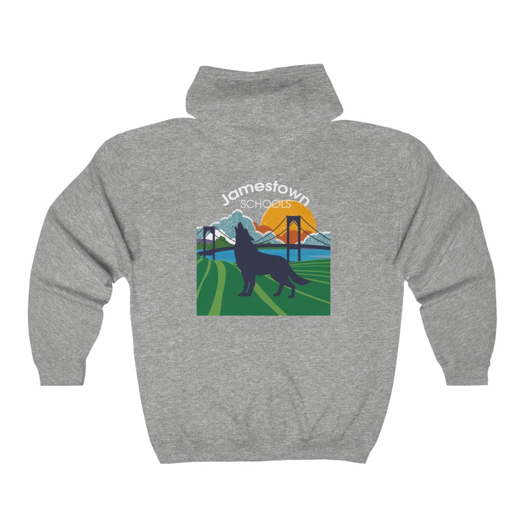 JS Heavy Blend™ Full Zip Hooded Sweatshirt