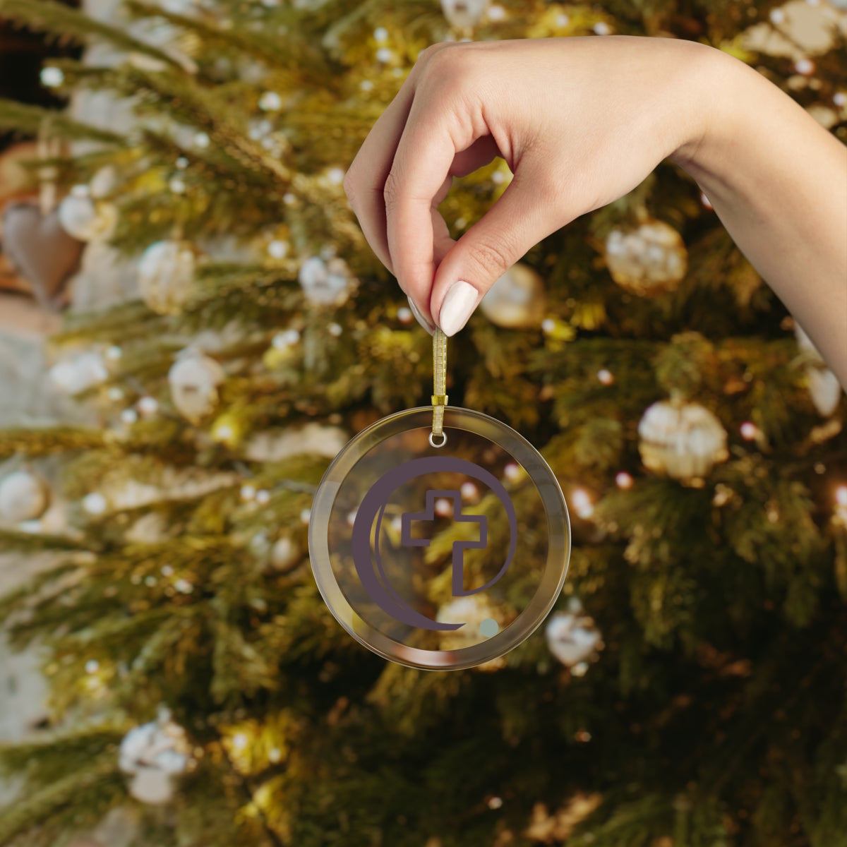 INF Symbol Glass Ornament