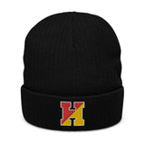 Haverford logo Ribbed knit beanie (Available in 2 Colors)