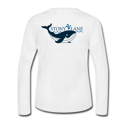 Women's Long Sleeve Jersey T-Shirt - white