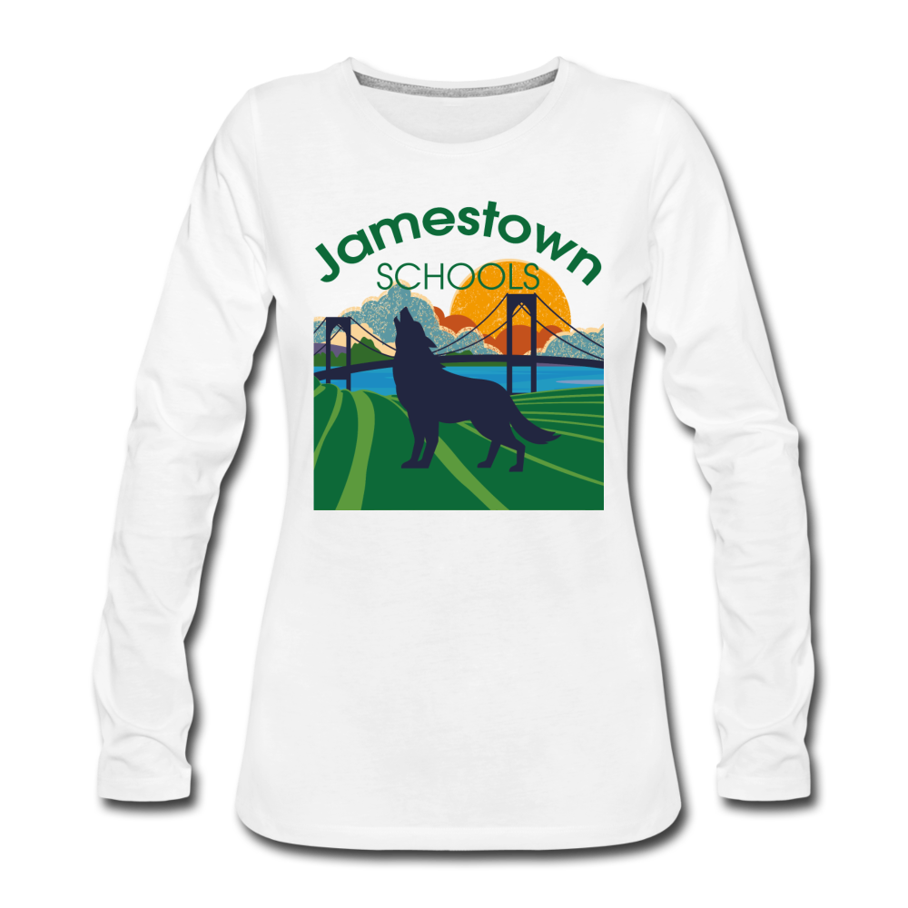 Women's Premium Long Sleeve T-Shirt - white