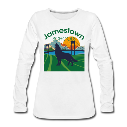 Women's Premium Long Sleeve T-Shirt - white