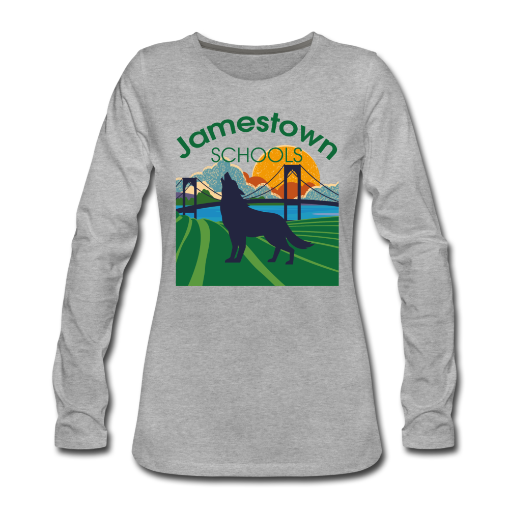 Women's Premium Long Sleeve T-Shirt - heather gray