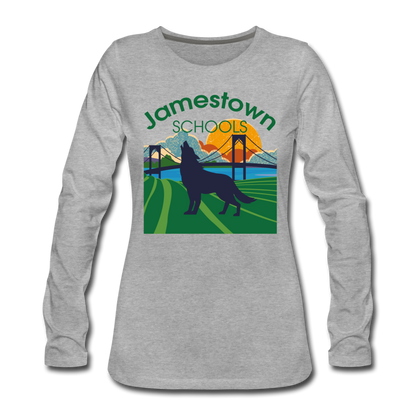 Women's Premium Long Sleeve T-Shirt - heather gray