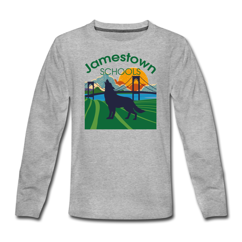 Kids' Premium Long Sleeve T-Shirt - heather gray