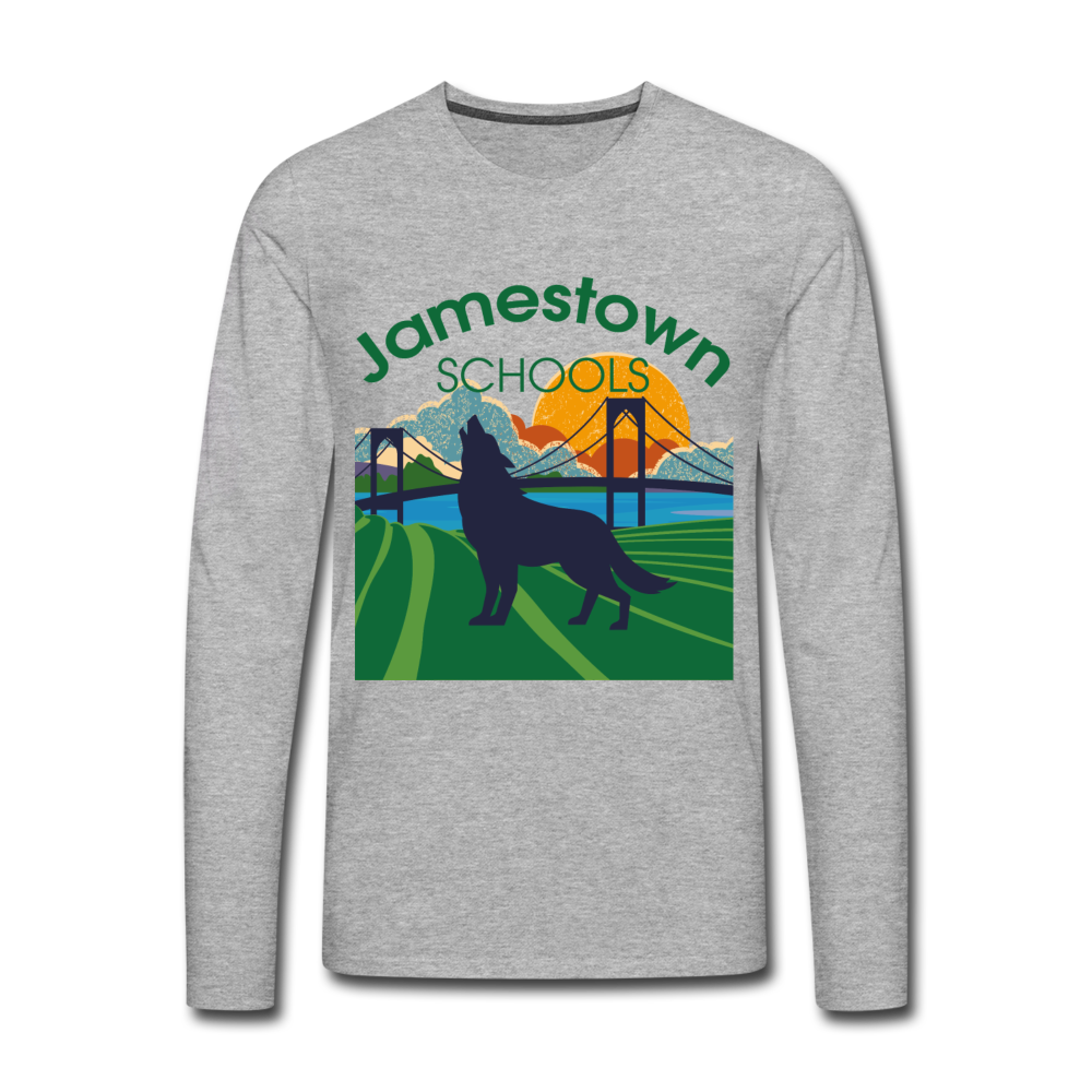 Men's Premium Long Sleeve T-Shirt - heather gray
