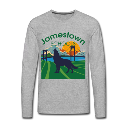 Men's Premium Long Sleeve T-Shirt - heather gray
