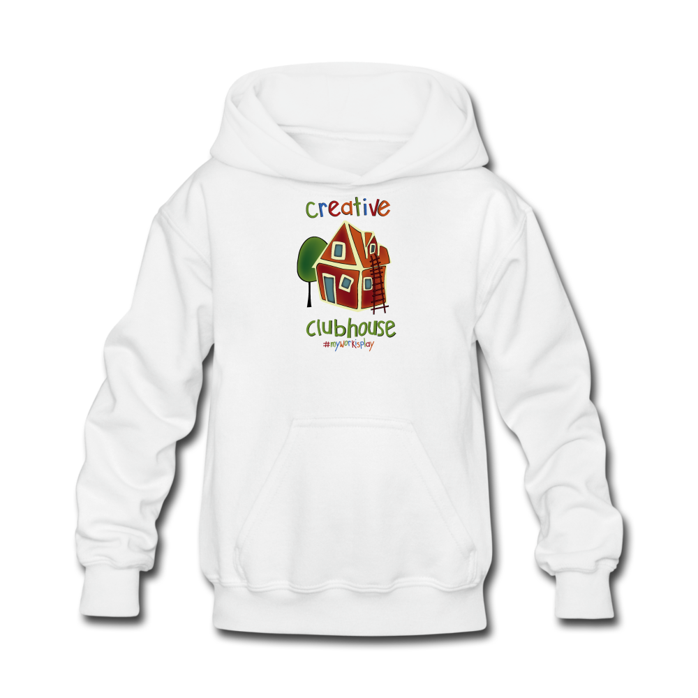 Clubhouse Kids' Hoodie - white