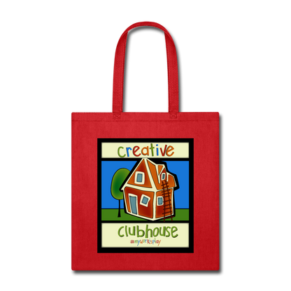Clubhouse Tote Bag - red