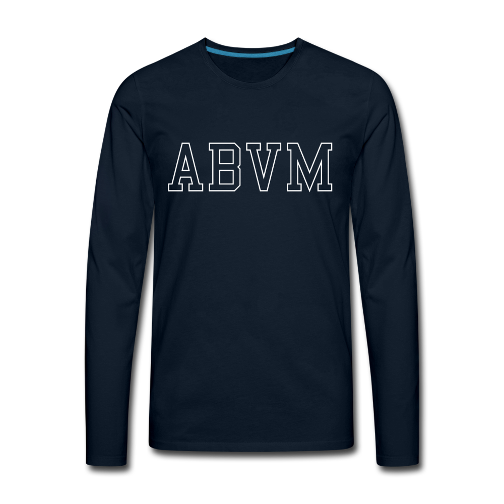 ABVM Men's Premium Long Sleeve T-Shirt - deep navy
