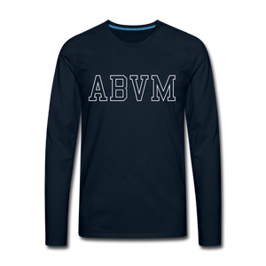 ABVM Men's Premium Long Sleeve T-Shirt - deep navy
