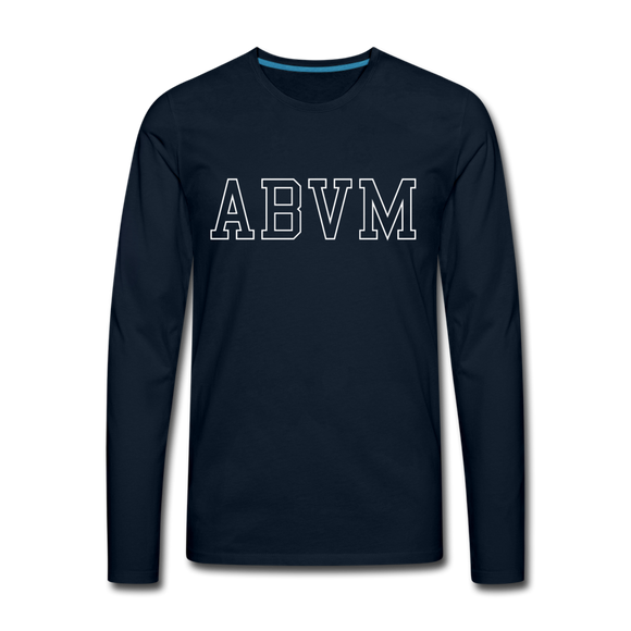 ABVM Men's Premium Long Sleeve T-Shirt - deep navy