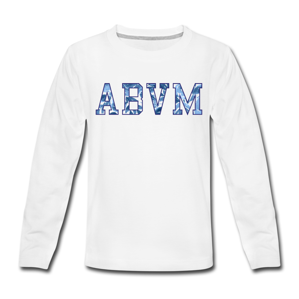 ABVM Kids' Premium Long Sleeve T-Shirt - white